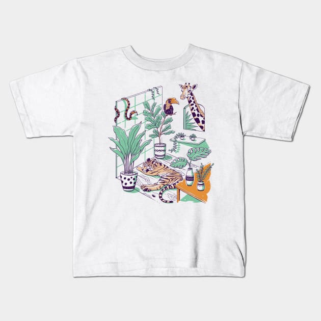 Urban Jungle Kids T-Shirt by Vincent Trinidad Art